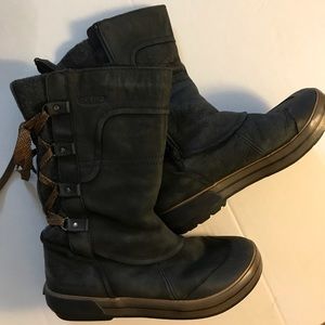 Keen Waterproof Warm Leather/Wool Elsa Snowboot EUC SZ 8